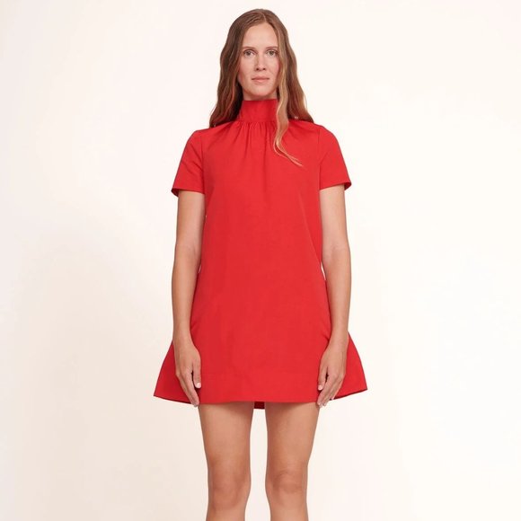 Staud Mini Ilana Red Dress - Picture 1 of 4